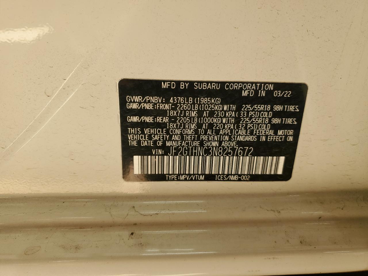 Subaru Crosstrek Limited Image 8