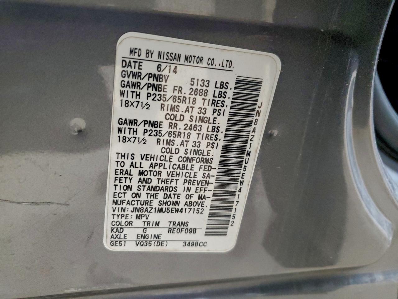 Nissan Murano S Image 13