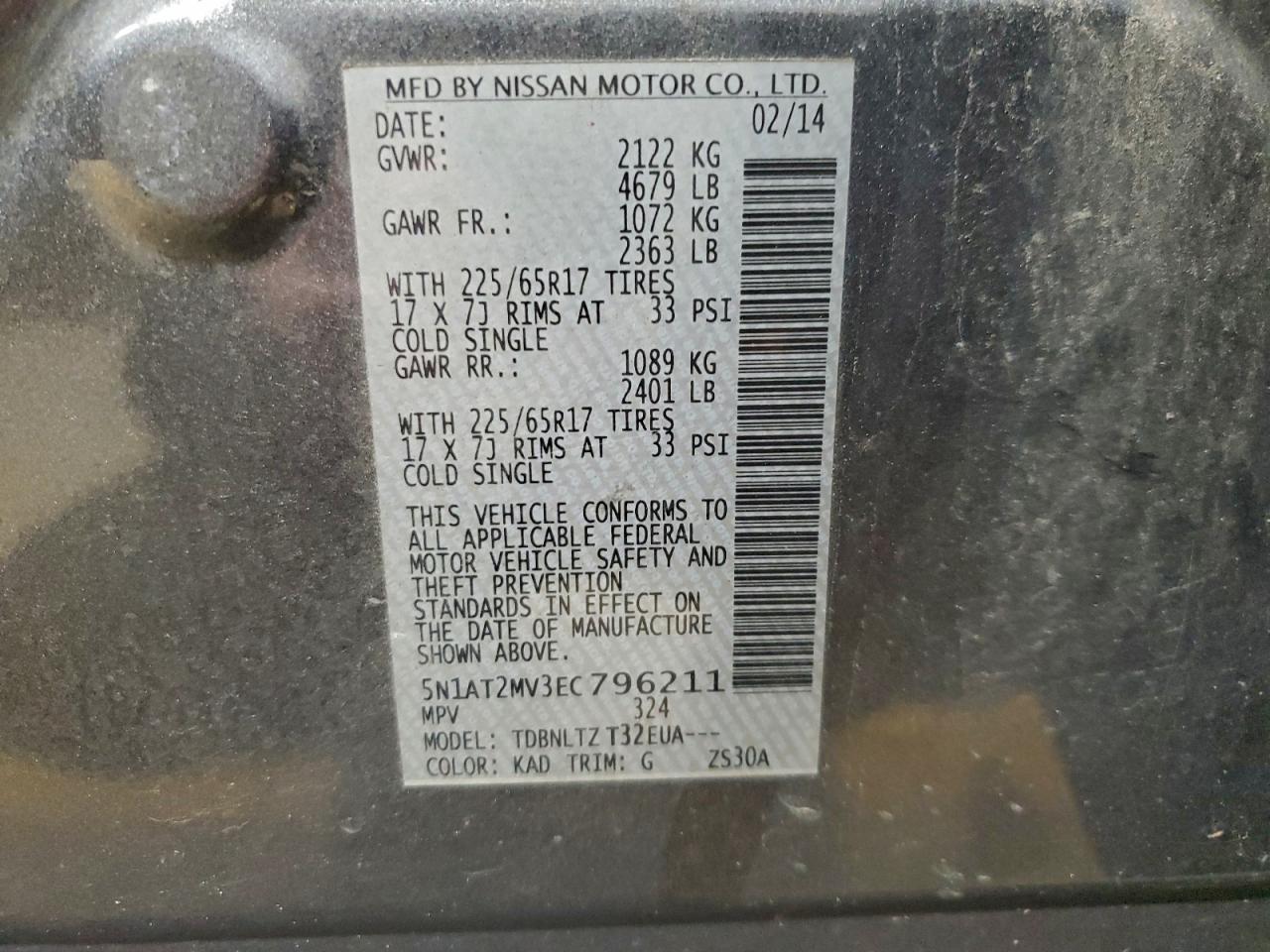 Nissan Rogue S Image 13