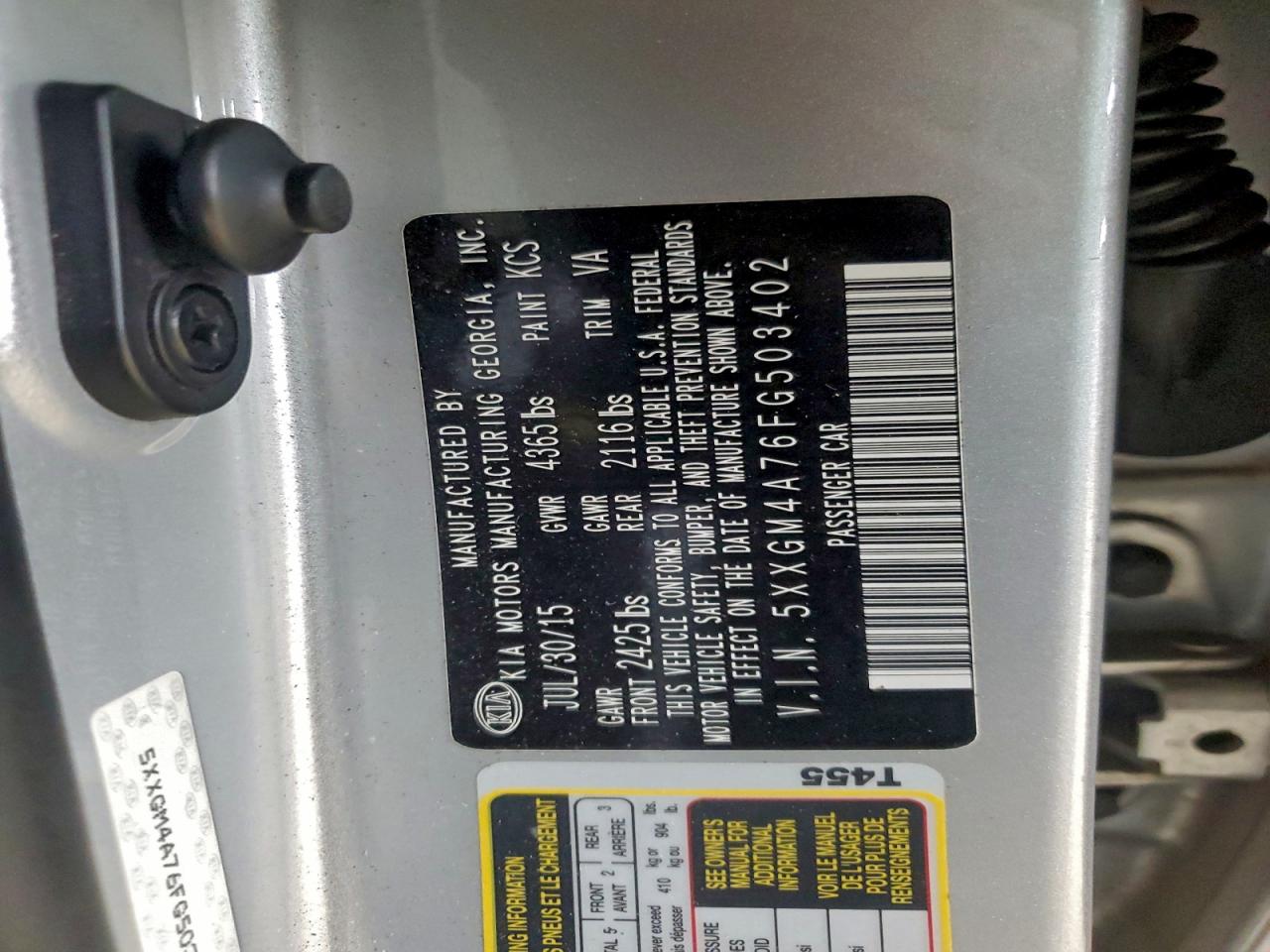 Kia Optima Lx Image 9