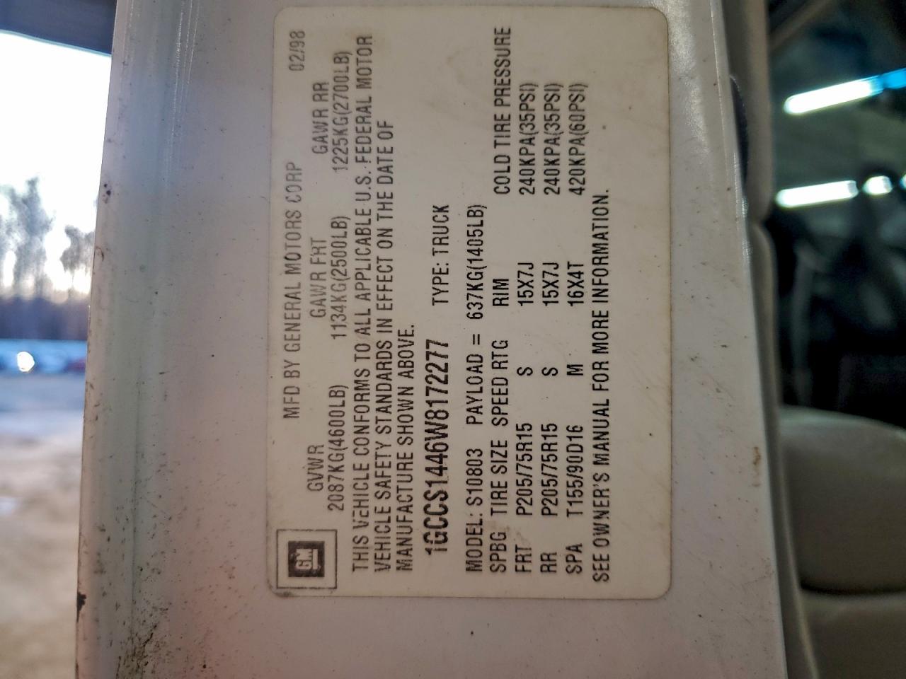 Chevrolet S-10 S10 Image 12